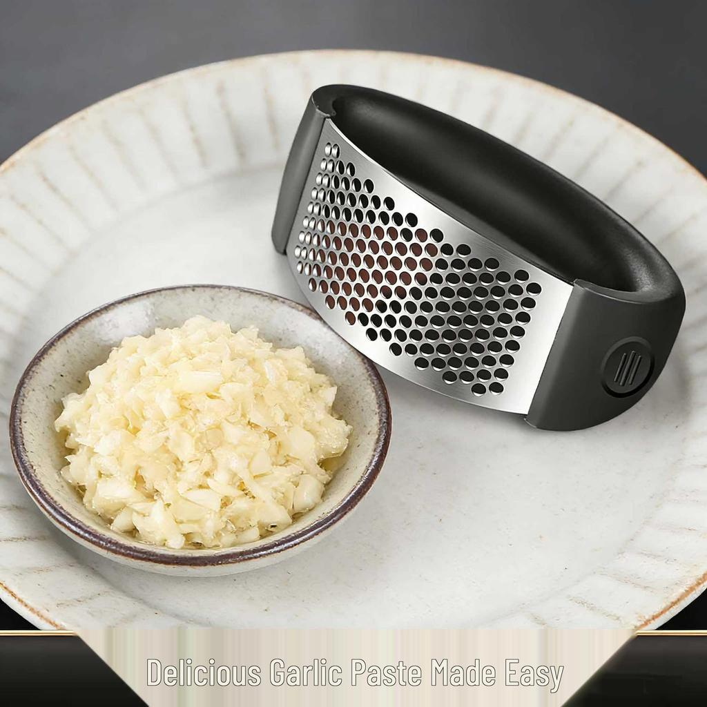 Stainless Steel Portable Garlic Press & Masher