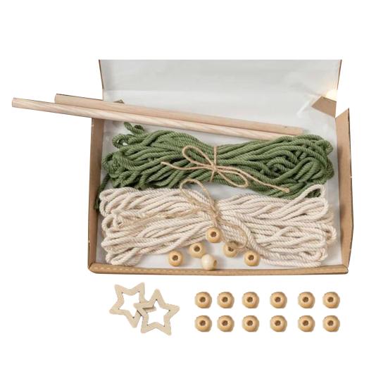 

1 Set DIY Material Pack Bohemian Tassel Design Home Decoration Handiwork Wall Hanging Christmas Tree Macrame DIY Kit for Living Room
