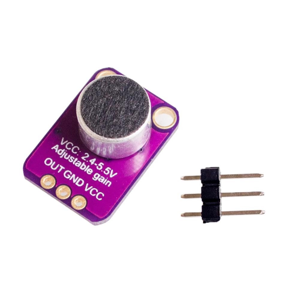 

GY-MAX4466 электретный микрофонный усилитель MAX4466 регулируемый модуль усилителя