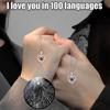1PC 100 Languages Personalized Anniversary Custom Photo Projection Necklace Wedding Multiple Options Available