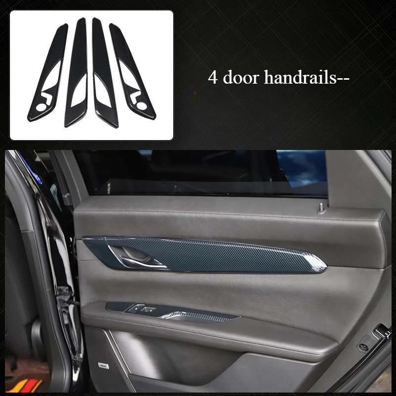 For Cadillac CT-6 2016-2020 Interior Carbon Fiber-Style Dashboard Trim Gear Steering Wheel Frame Panel European Auto Enthusiasts
