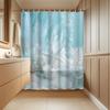 1 piece star art starfish pattern shower curtain, polyester fabric, machine washable, suitable for bathroom decoration
