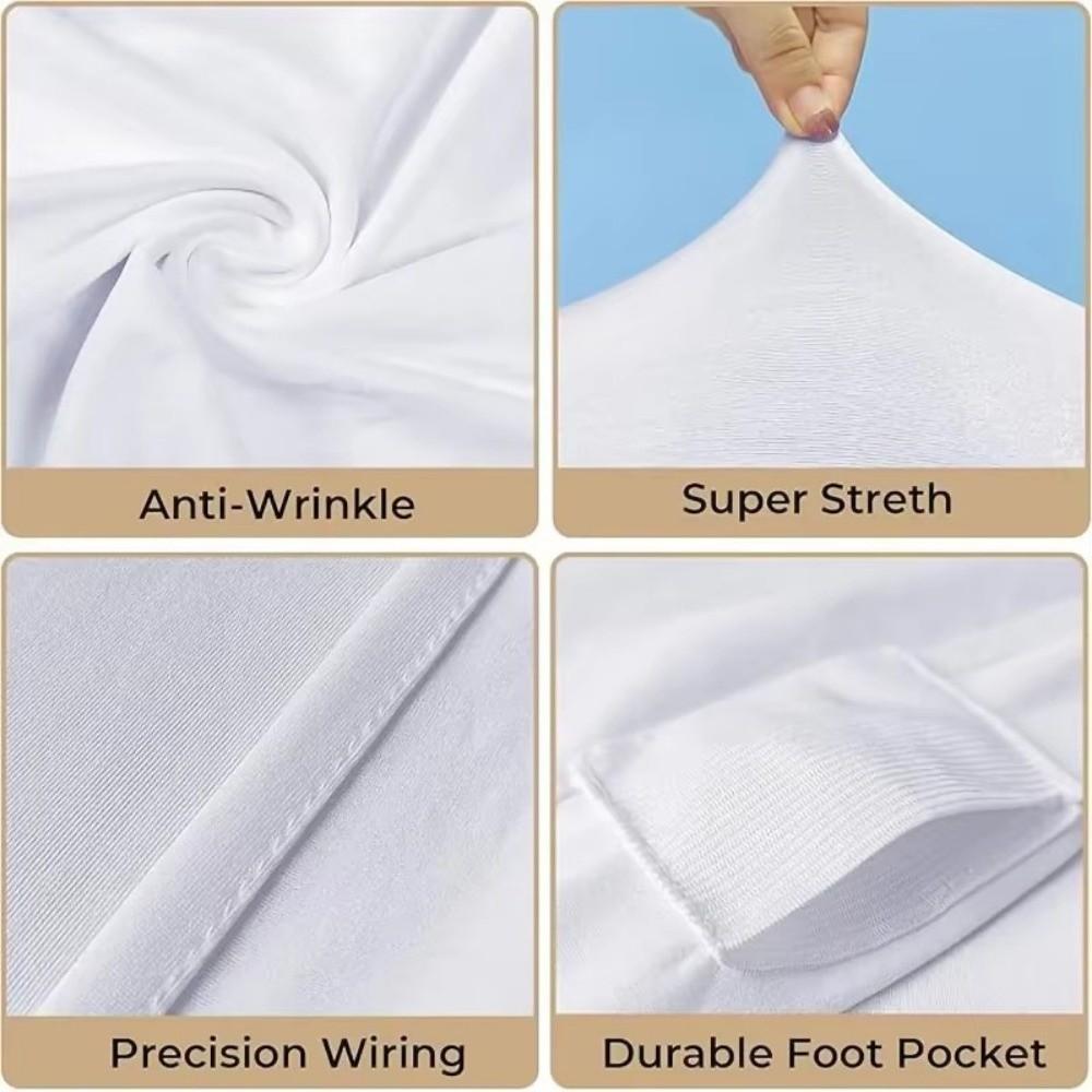 Elastic Wedding Chair Covers Spandex Seat Cover Stretch Slipcover  Dining Party Celebration
