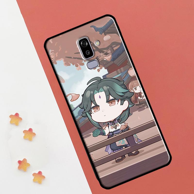 Genshin Impact Chibi Case For Samsung Galaxy J8 2018 A7 A9 A6 A8 J4 J6 Plus J1 A3 A5 2016 J3 J5 J7 2017 Cover