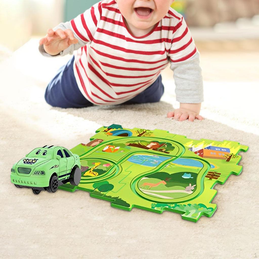 Educational Montessori Toy Rail Car Building Toys for Children Toddlers Gift Land