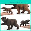 Pvc Static Black Bear And Brown Bear Models Engaging Nature Inspired Toy