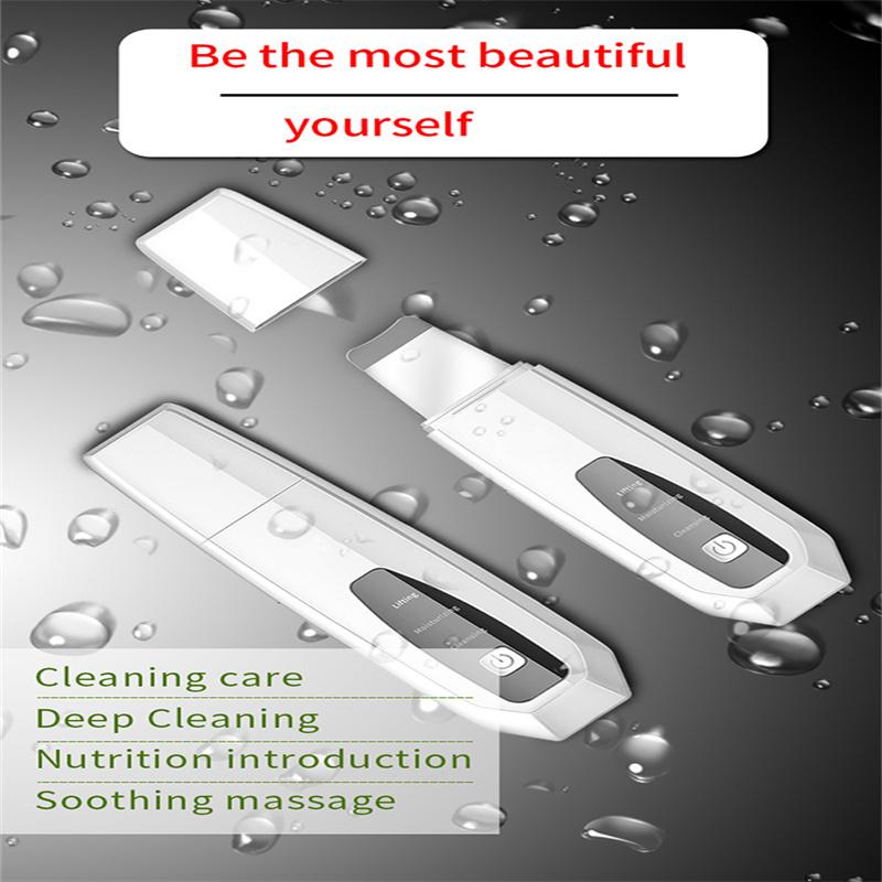 Kinsei Beauty Hordozható arcradírozó otthoni HASZNÁLAT MINI Hordozható VEZETÉK NÉLKÜLI Ion Ultrahangos Arcszpatula Arcexfoliáló Szépségápoló Készülék