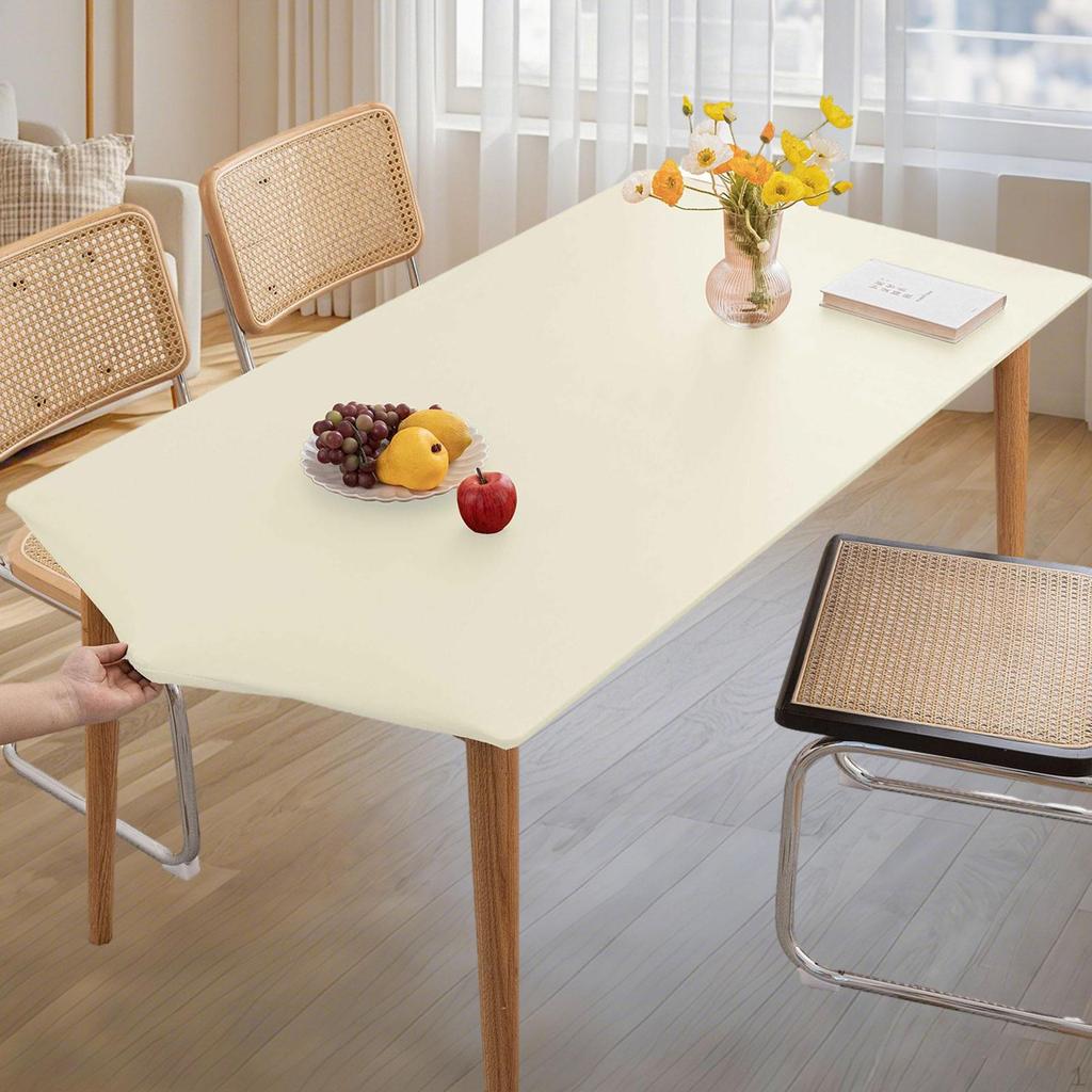 Tischdecke aus PU-Leder mit elastischem Rand, Rechteckform für Bankettveranstaltungen