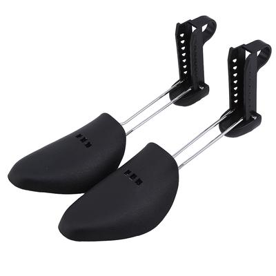 Paar Praktische Kunststoff Verstellbare Länge Herren Damen Schuhspanner Stiefelhalter Organizer (1 Paar Schwarz)