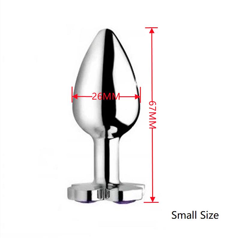 Nowy mały rozmiar czterolistna koniczyna metalowa analna zatyczka analna 12 kolorowych koralików jubilerskich kulki kegla silikonowe jaja seks zabawka dla mężczyzn i kobiet
