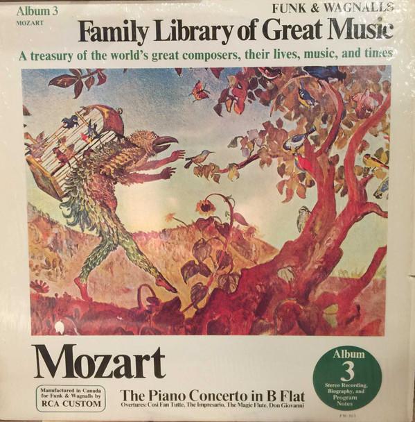 

LP Record VARIOUS WOLFGANG AMADEUS MOZART The Piano Concerto In B Flat Fun FW303 RCA Custom 1977 Canada Classical Used