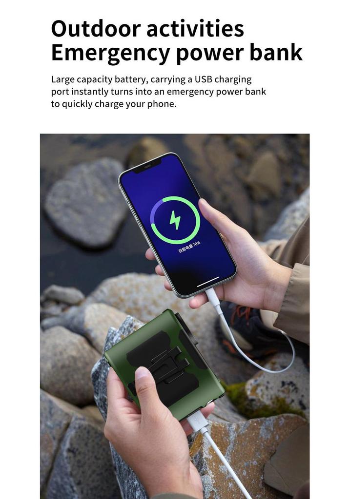 Customizable 10,000mAh Waist-Mounted Fan