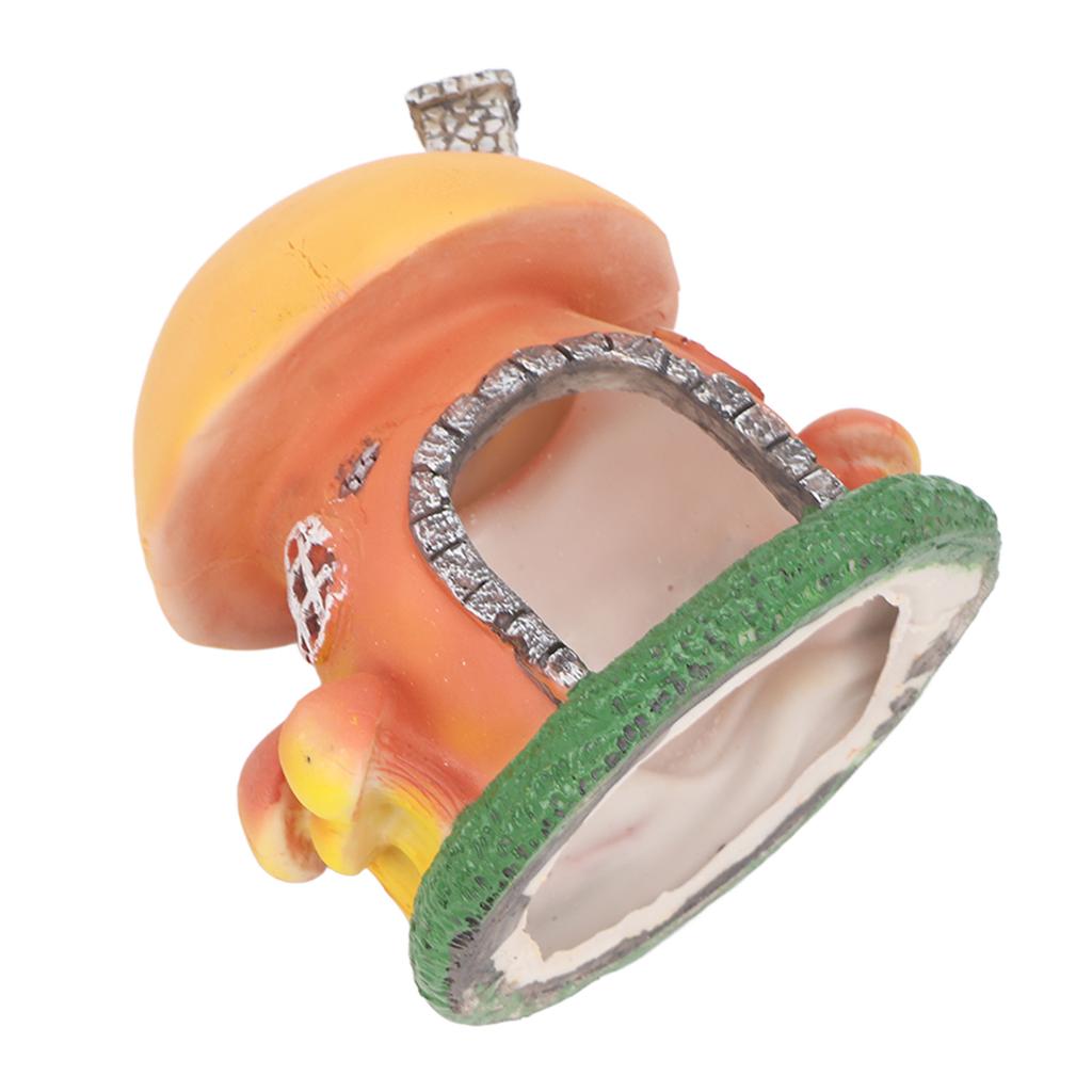 Aquarium Mushroom Castle Ornament Simulation Resin Hand Crafted Fish Tank Landscape Decoration for Aquarium Fish Tank