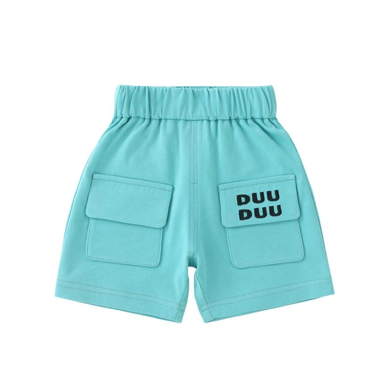 DUUDUU 2025 Summer Korean Style Boys' Short-Sleeved Baby Top & Shorts Set