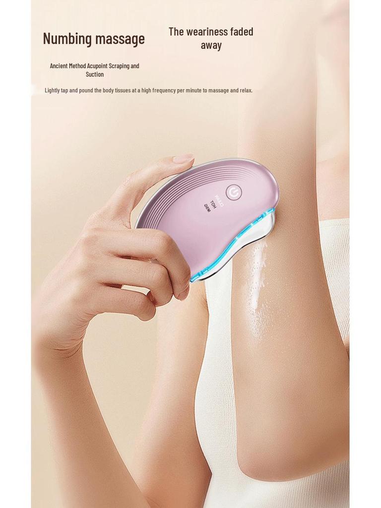 Electric Gua Sha Facial Massager: Microcurrent, Vibration, Heating for Lifting & Firming