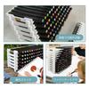 evemodel Marker Storage Pen Holder 6-Layer 90-Slot White Display Organizer Portable