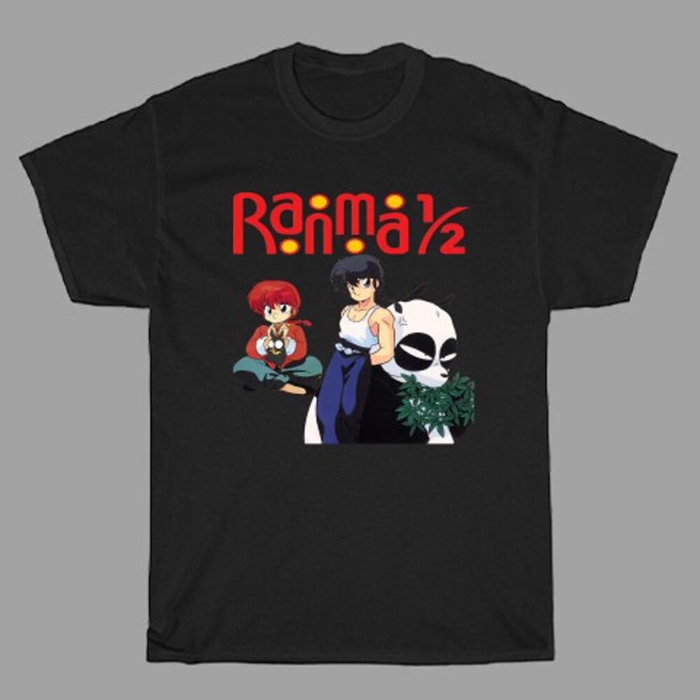 RANMA 1/2 Classic Japan Cartoon Anime Men s Black Size S to 5XL S