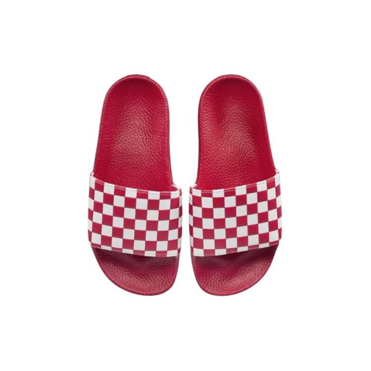 Vans Slide Slippers Women's Red White VN0A45JQXOI