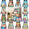 Cocomelon Backpack Children School Bags Durable Cartoon Lankybox Schoolbag For Kids