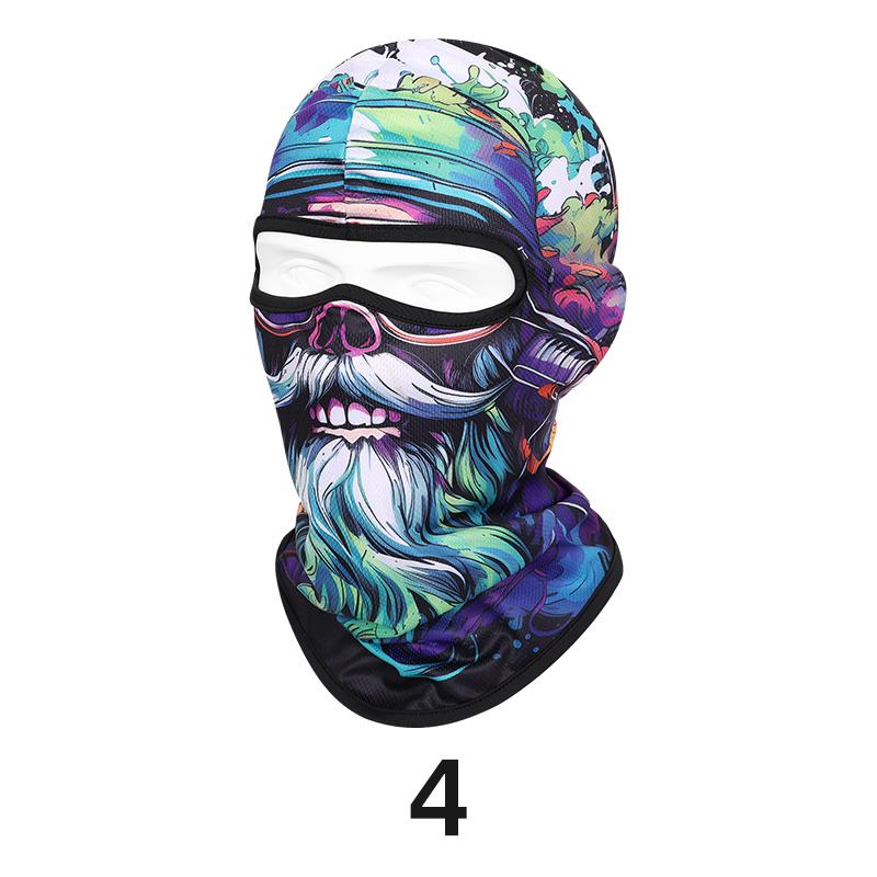 Neue modische Sturmhaube mit Bart und Totenkopf, Skimaske, Motorrad-Vollmaske, taktische Kapuze, Kopfbedeckung, Maske für Radfahren, Jagd, Angeln