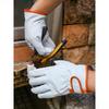 Electric Welding & Outdoor Worker Fingerless Pigskin Gloves - Wear-Resistant & Protective