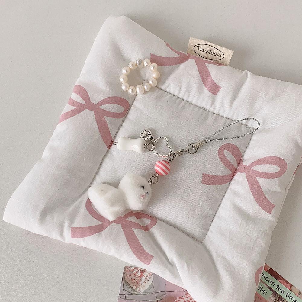 

Bag Decoration Pendant Lightweight Mobile Phone Charm Dog Pendant Keychain Cartoon Flocking Puppy Charm For Gift For Young 3/8