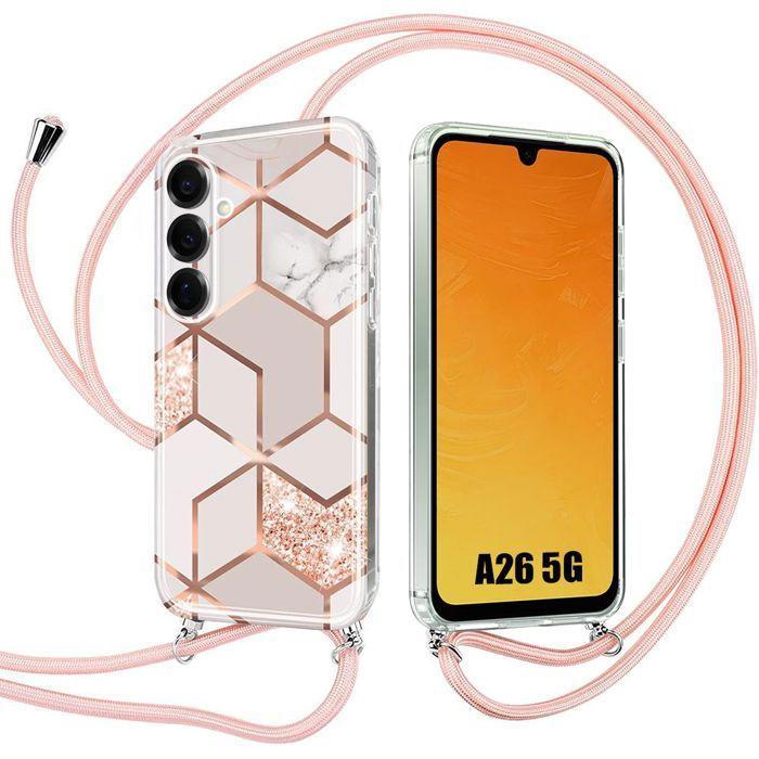 Protective Case - BOOLING - for Samsung Galaxy A26 5G - Pink - Anti-scratch - Shockproof