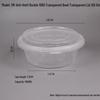 Contenant Alimentaire Transparent Jetable avec Couvercle Antivol