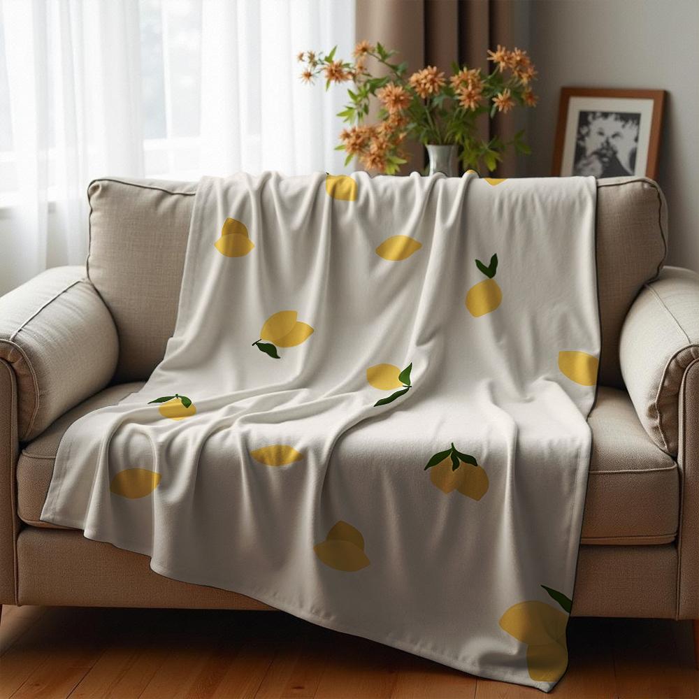 Pale Blue Big Outline Pastel Floral Cartoon Anime Print Flannel Blanket Soft Warm Throw for Kids Bedroom Sofa Christmas Office