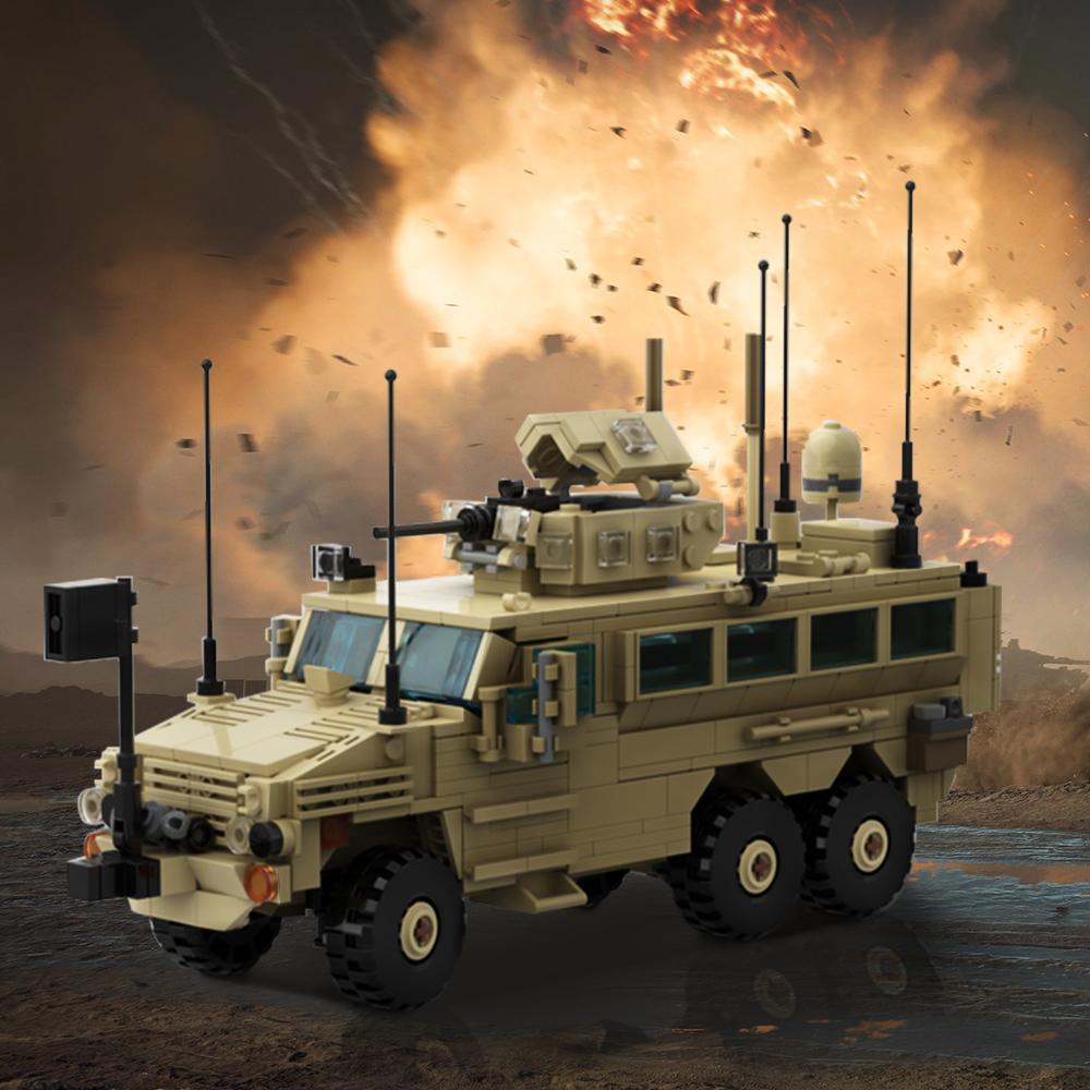 Gobricks Military Vehicle Serie Building Blocks Armored Car BricksToys for Children Christmas Gifts