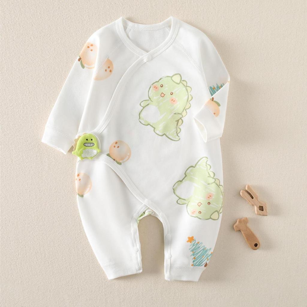 Newborn Baby Cotton Romper: A-Class Spring & Fall Pajamas, Boneless Crawling Onesie