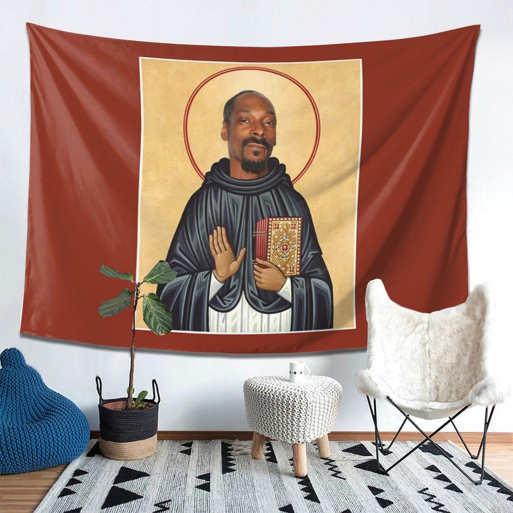 Snoop Dogg wird zum Jesus Wandteppich Ästhetische Heimdekoration Wandteppiche für Wohnzimmer Schlafzimmer