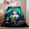 Spirited Away Artistic 2D Print Flannel Blanket, Cartoon Theme for Chair, Warm Bedding Travel Accessory_LIAN