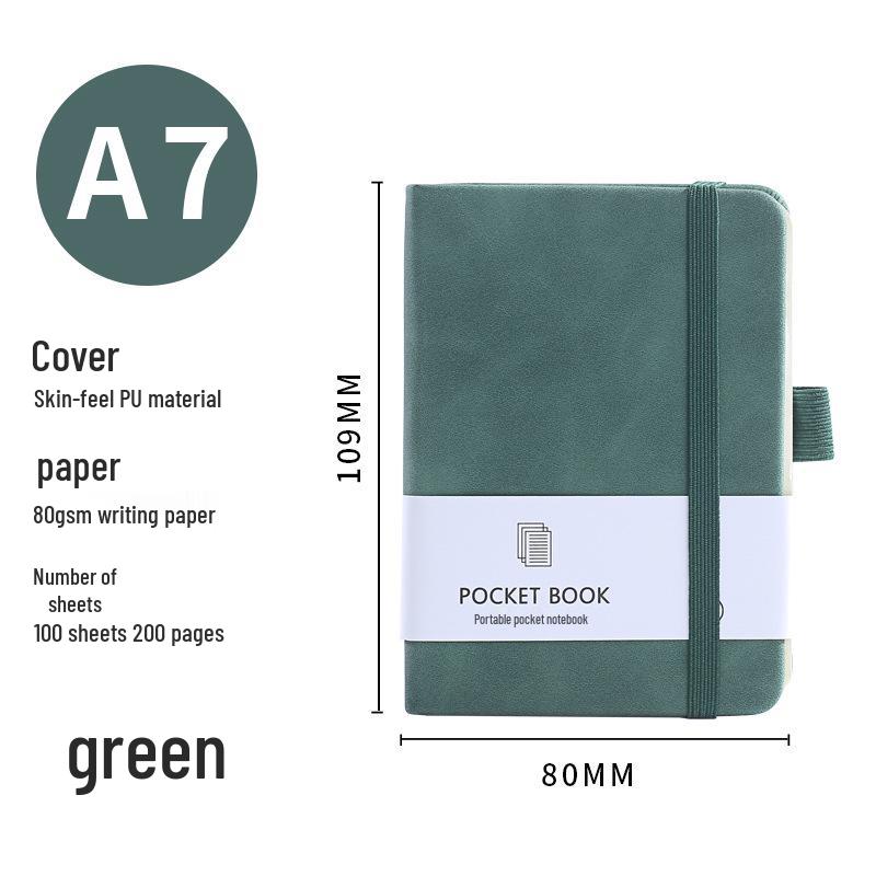 A5/A6 Ribbon Binding Business Notebook with Elastic Band and Customizable Logo