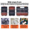 Portable Screw Box Organiser With Adjustable Dividers For Tools Screw Organiser Storage Box Nails