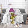 Marsupilami In The Rain Soft Warm Blanket Sofa/Bed/Travel Love Gifts Comic Book Character Yellow André Spirou Belgium France