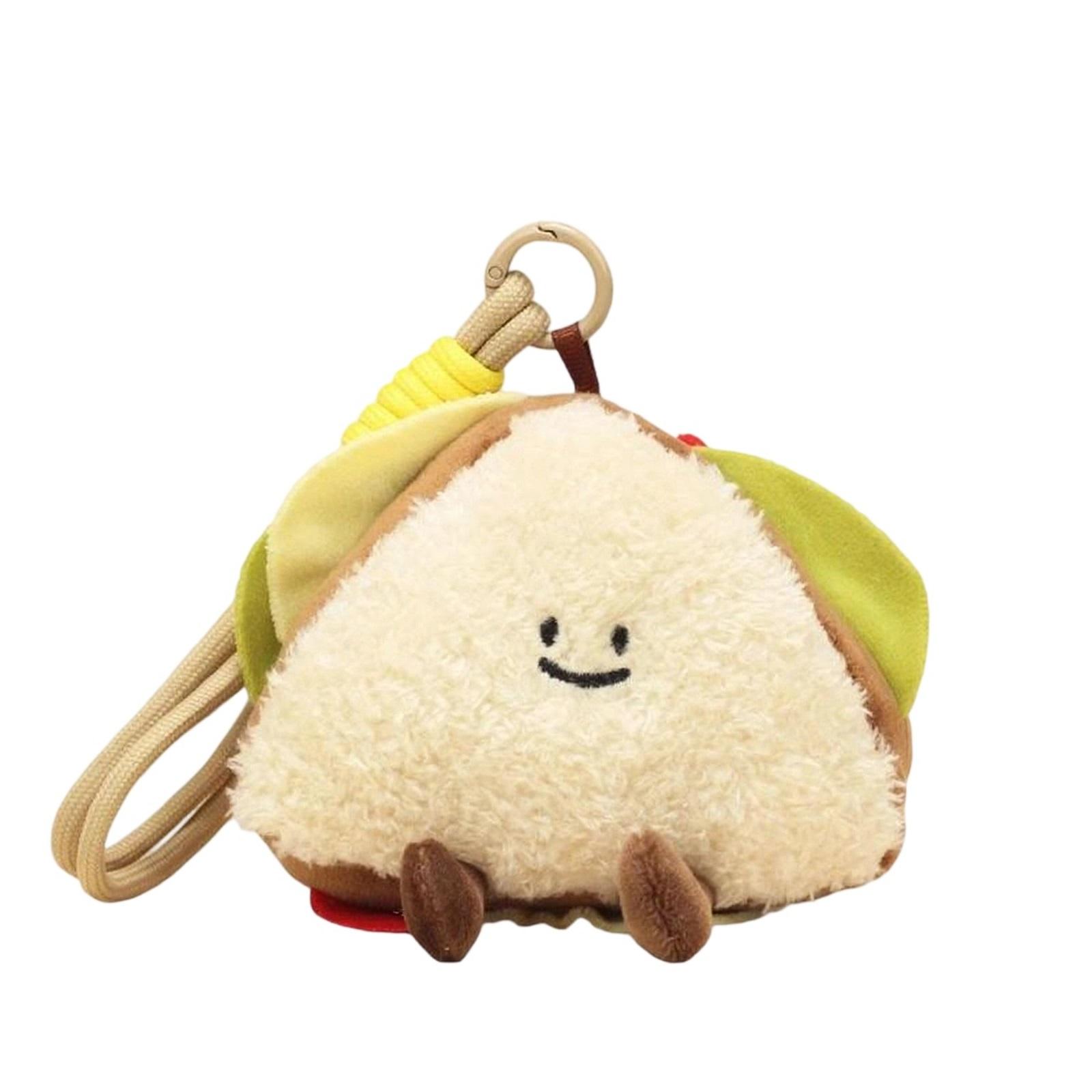 

Fun Birthday Cake Burger Plush Doll Soothing Doll Bag Pendant Small Gift One Size