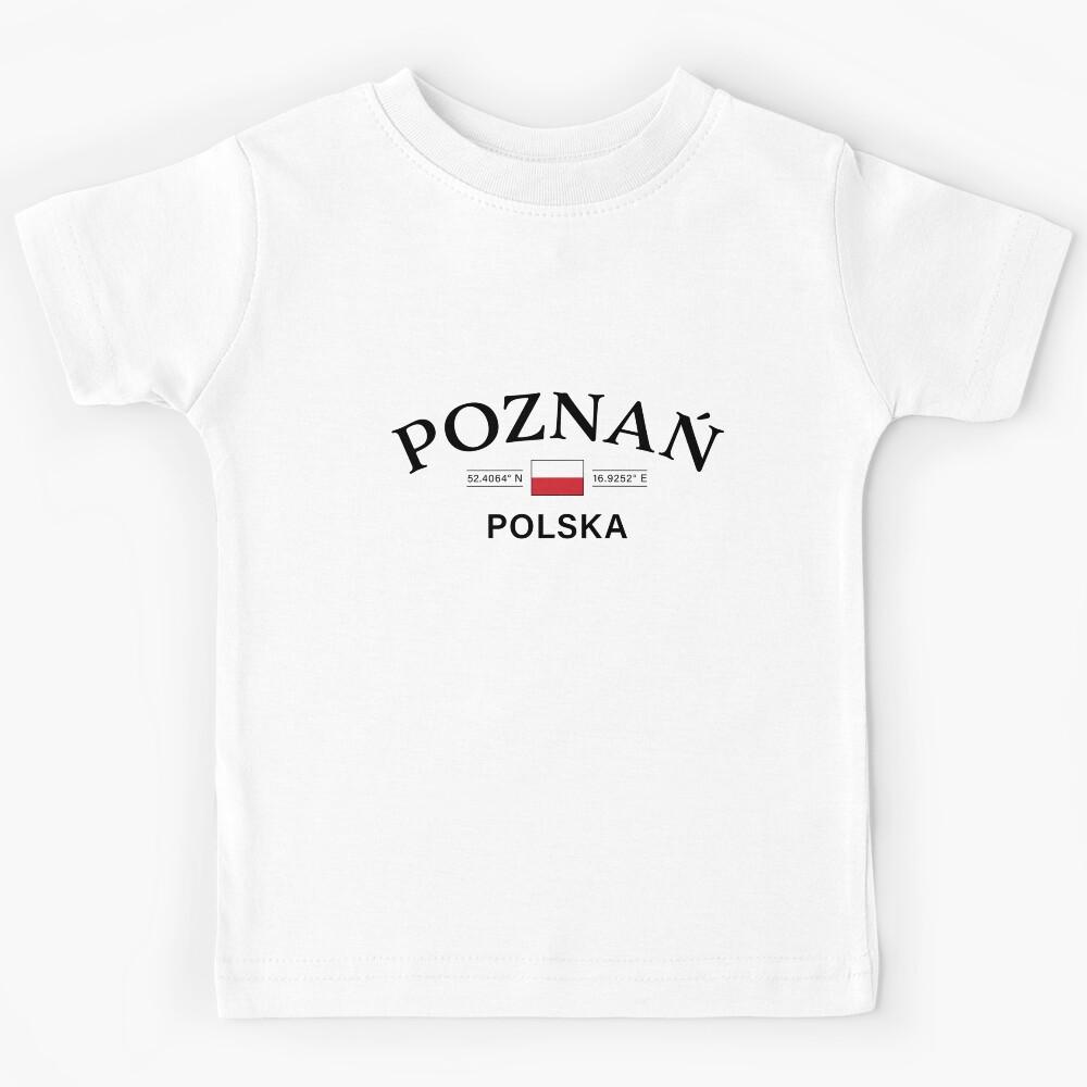 Poznan Polska (Poland) Polish Coordinates Kids T-Shirt 150