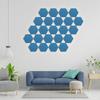 12pcs/set Self-adhesive Hexagonal Mordern Home Office Living Room Bedroom Wall Decor Acoustic Panel Studio Processing Wall Board