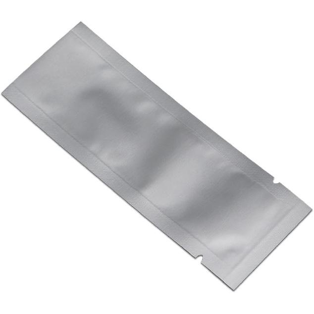 PABCK 100 Pcs 1.57x4.33 inch (ide Size 1.18x3.94 inch) Coffee Food Storage Heat Sealable 3.34mil Mylar Pure Foil Bag Vacuum Pouch for Sampling