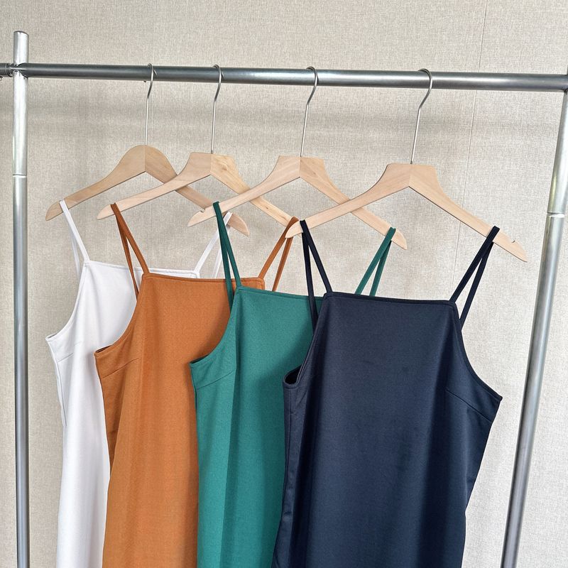 Orders Exported to Japan Women Suspender Skirt Stacked Simple and Versatile Dress Summer
