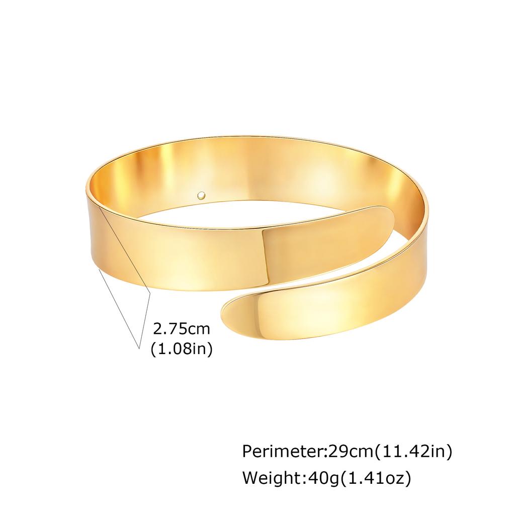 Upper Arm Armlet Bracelets for Women, Fashion Creative Spiral Line Adjustable Armband Cuff Bangle, Luxury Aesthetic Jewelry