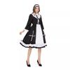 Anime Cosplay Maid Costume With Apron Headband Cross Necklace Sweet Japanese Style Stage Outfit Women