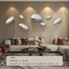 Wall Decor Imitation Stainless Steel Goose Egg Stone Wall Decoratio Creative Water Droplet Wall Decor Pendant Home Hotel Hanging