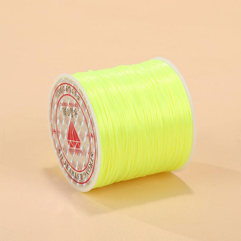 1Roll Beading Thread Accessories Flat Elastic Thread Elasticity Spandex DIY 0.8mm Elastic Cord Hand Knitting