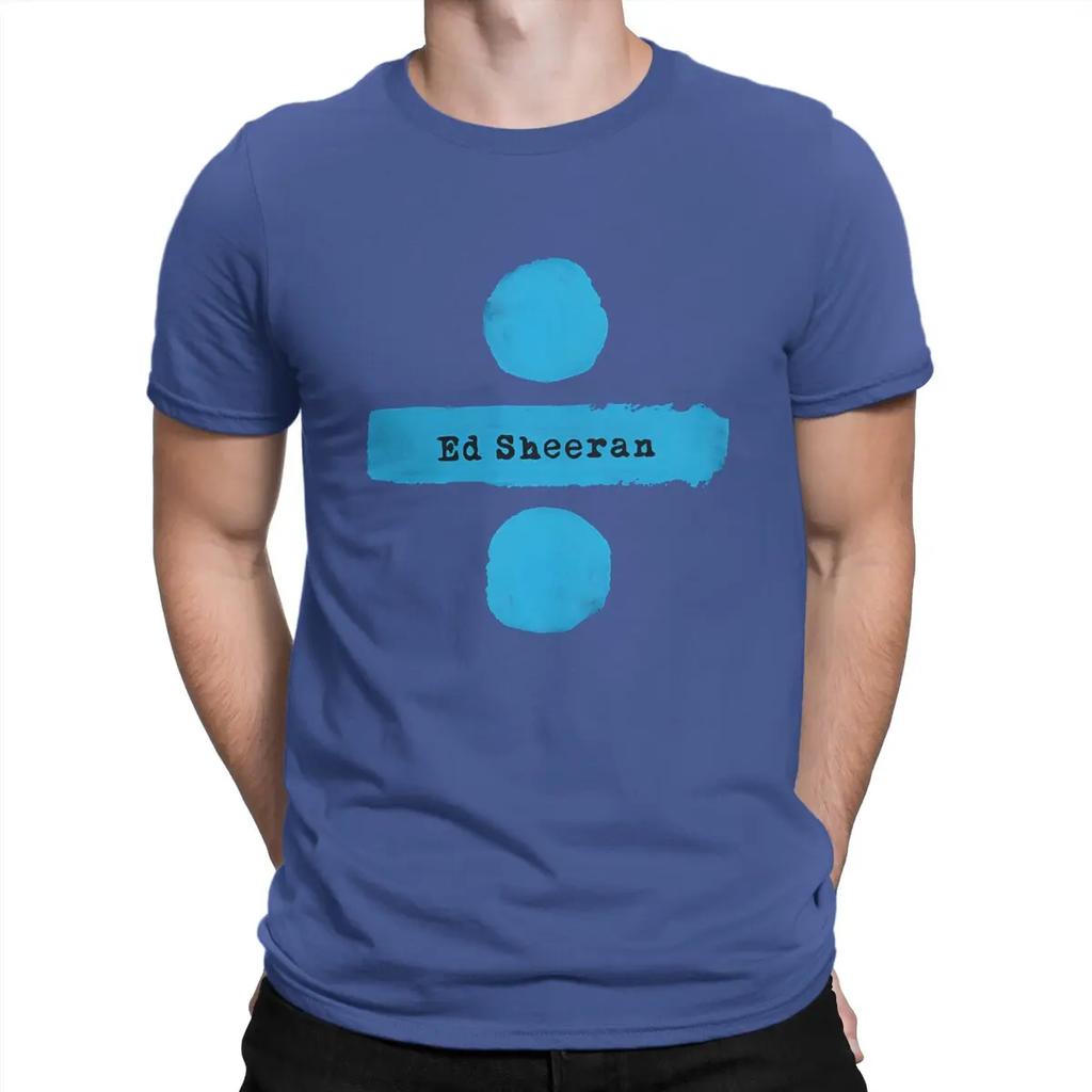 Men's Ture Fan T Shirt E-Ed Sheeran 100% Cotton Tops Fashion Short Sleeve Crewneck Tee Shirt T-Shirt