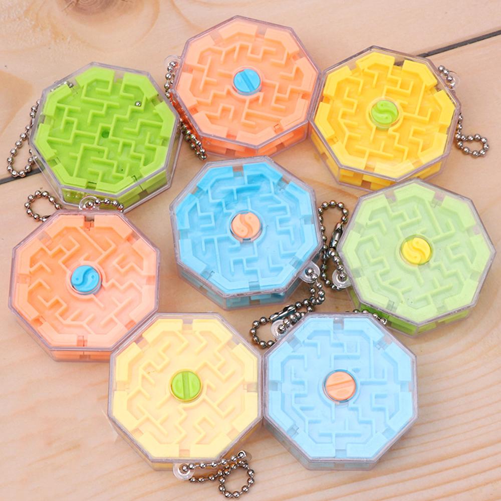 6 Stück Spaß mit Schlüsselanhänger 3D Stereo Perlen Labyrinth Spielzeug Kinder Geburtstagsfeier Geschenk Werbegeschenk Spiel Gastgeschenk Piñata Karneval Kinderpreise