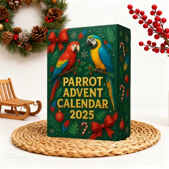 Bird Advent Calendar Collection 2025 24-Day Countdown Box Multifunctional Decoration for Christmas Fun Family Friends