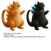1/2Pcs Roaring Cat Figurine Dinosaur Kitten Resin Statue Cartoon Animal