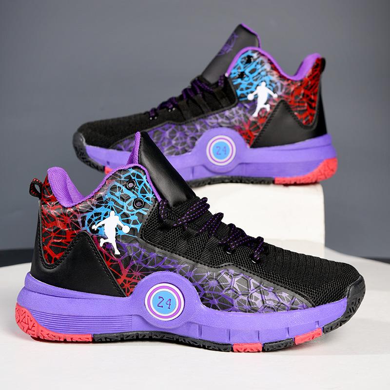Basketball shoes are hot in the city, sports running shoes, raw marshmallows, colorful low-top sneakers, friction sound